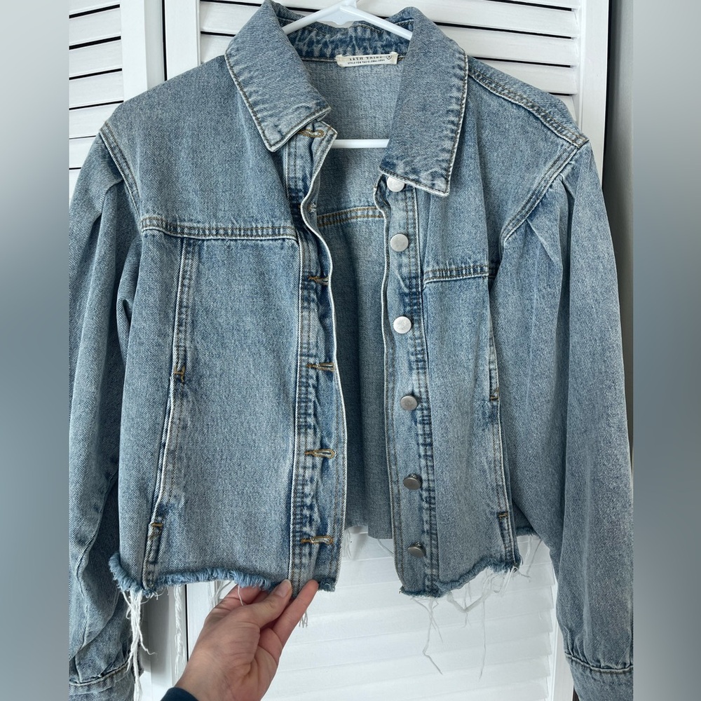 12th Tribe Oversized Denim Jacket - Picture 3 of 4